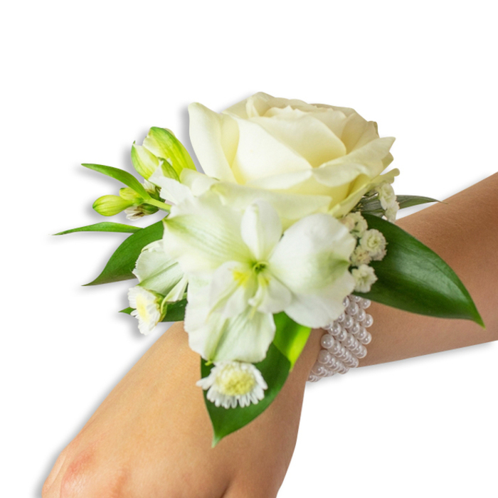 WHITE WONDERS WEDDING CORSAGE 1